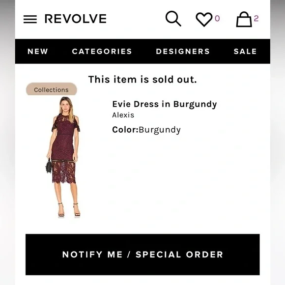 Alexis (Revolve) Evie Burgundy Lace Off Shoulder Midi Dress. Size XS. - Picture 7 of 17